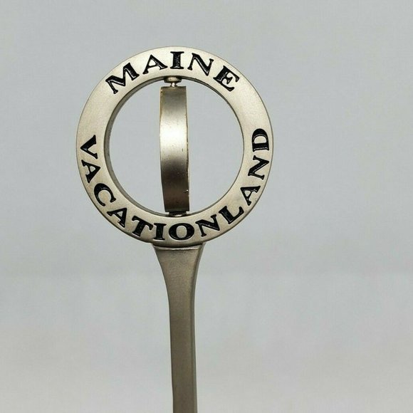 Vintage Maine Vacation Land Bear Moose Spoon - Picture 3 of 8